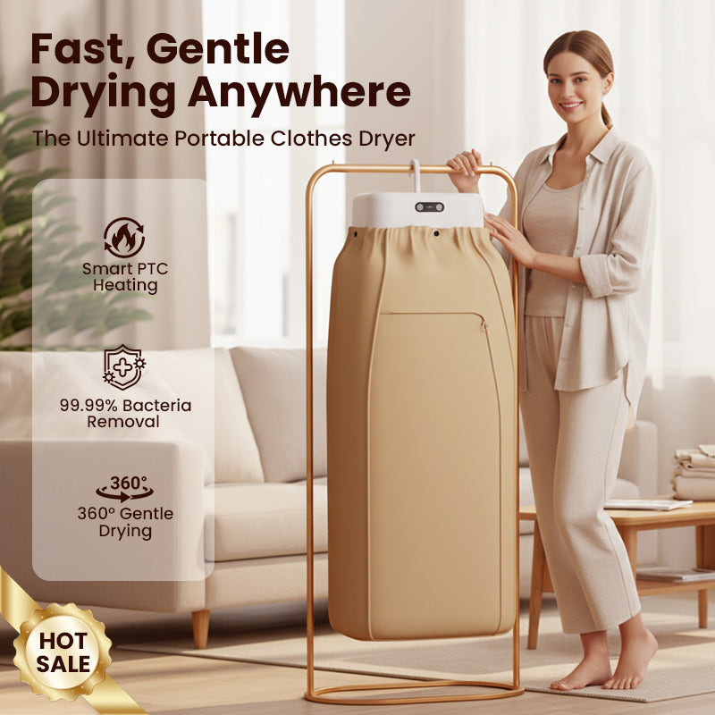 ⏳Zeitlich begrenztes Angebot: 25 Einheiten mit 50% ⏰Rabatt Tragbarer 600-W-PTC-Heizungs-Wäschetrockner💥