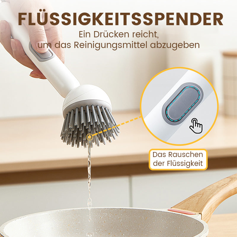 🌟KAUFEN SIE 2, ERHALTEN SIE 1 GRATIS! ✨Rotierende Reinigungsbürste mit langem Stiel für Geschirr und Töpfe