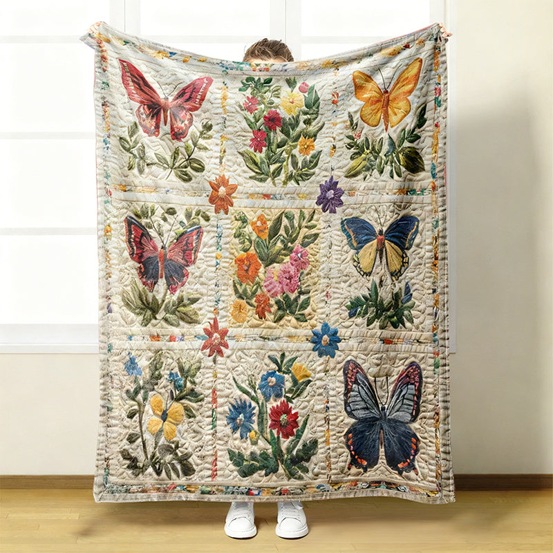Kuschelige und weiche Blumen-Decke