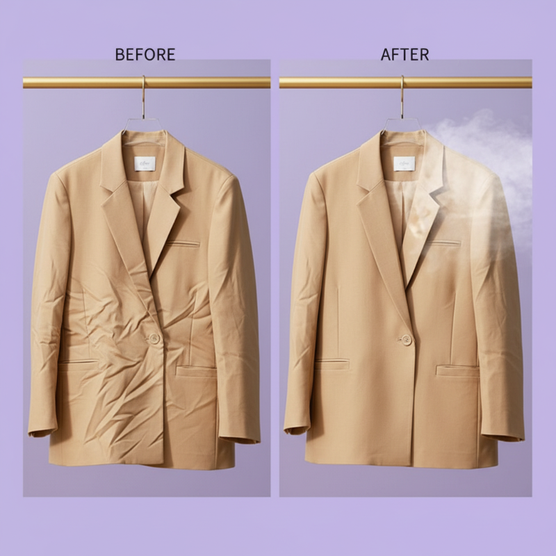 🔥👕 Tragbarer Kleiderdampfer – Falten schnell und mühelos entfernen ✨