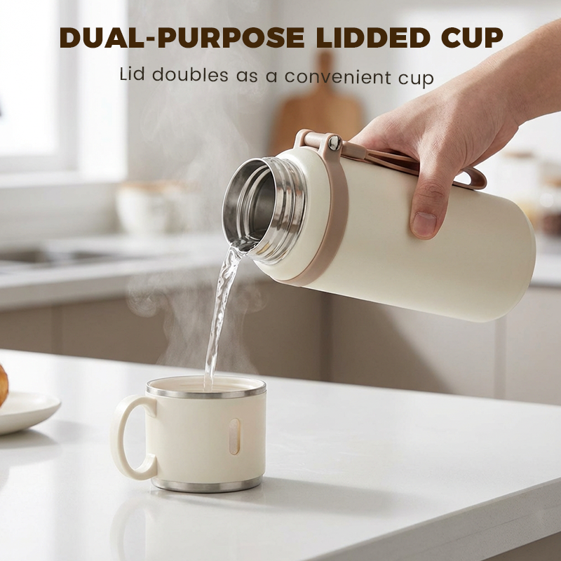 💥Neujahrsangebot 50 % ☕💧 Vakuumisolierte Edelstahlflasche 600ml – Perfekte Temperatur den ganzen Tag!