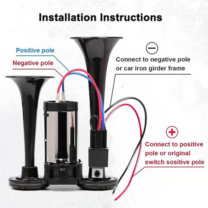 Zug-Luftdruckhorn für Lkw und Pkw