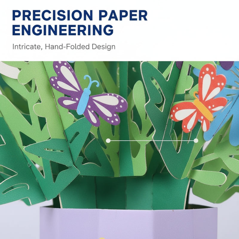 3D-Pop-up-Blumenstrauß-Grußkarte