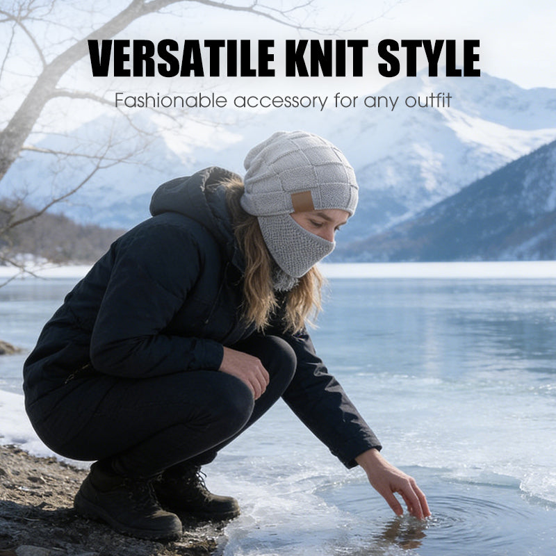 Warme Wintermütze mit Gesichtsbedeckung