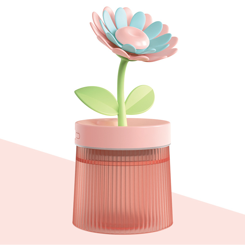 🌸 Passen Sie Ihren Nebel & Ihre Stimmung an 💐 Blumen-Luftbefeuchter mit Dualen Sprühmodi & 7-Farben Nachtlicht 💦