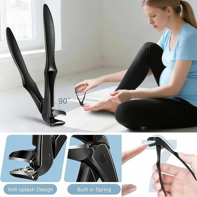 📢📢JETZT 60 % RABATT✨🔥Gebogene Nagelschere aus Edelstahl – Ergonomisch und einfach für Senioren