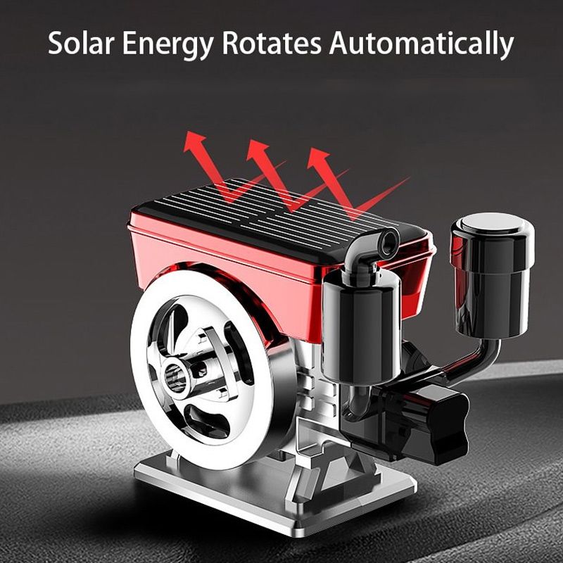 Solarbetriebener Auto-Diffusor mit automatischer Drehfunktion für Aromatherapie