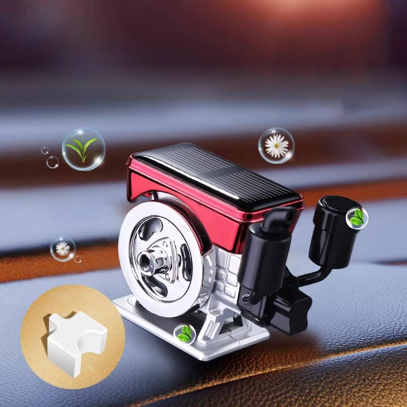 Solarbetriebener Auto-Diffusor mit automatischer Drehfunktion für Aromatherapie