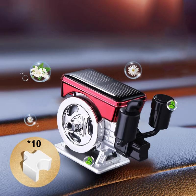 Solarbetriebener Auto-Diffusor mit automatischer Drehfunktion für Aromatherapie