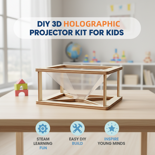 DIY-Bausatz für einen holografischen 3D-Projektor für Kinder