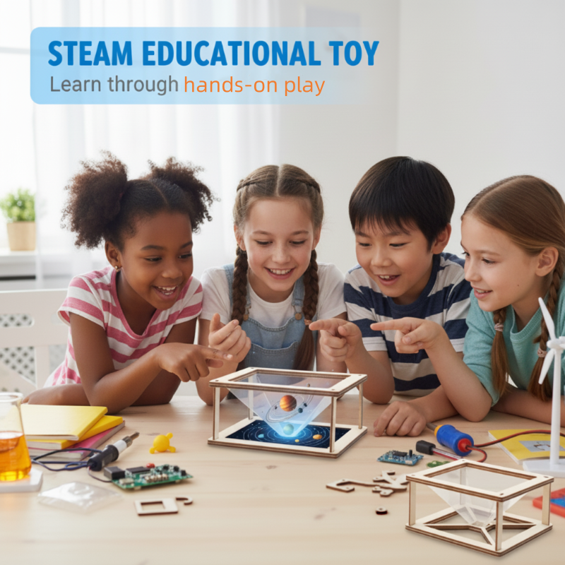 DIY-Bausatz für einen holografischen 3D-Projektor für Kinder