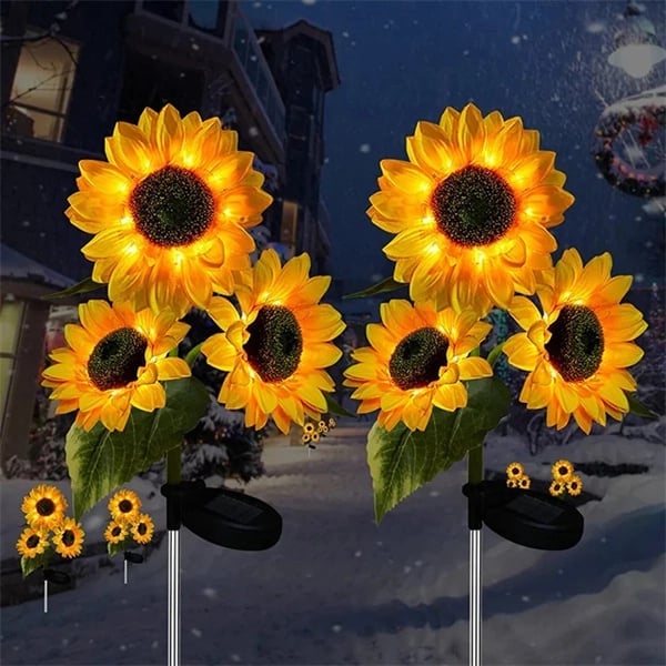 🌻50 % RABATT! ☀️ Wasserdichte Sonnenblumen-Solarleuchten – Realistische Blütenblätter, Schutzart IP65 und automatische Einschaltung nach 8 bis 12 Stunden ☀️🌻