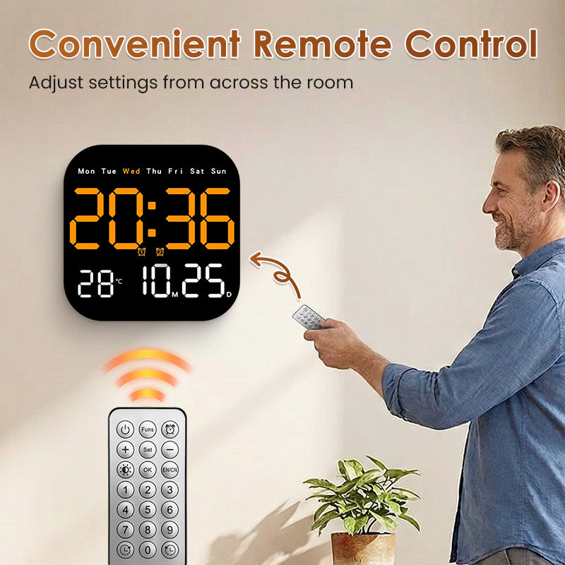 ⏰ 50% RABATT! 💎 Multifunktionaler Digitalwecker – Zeit, Datum, Temperatur & Fernbedienung – Ideal für Zuhause & Büro 🌡️