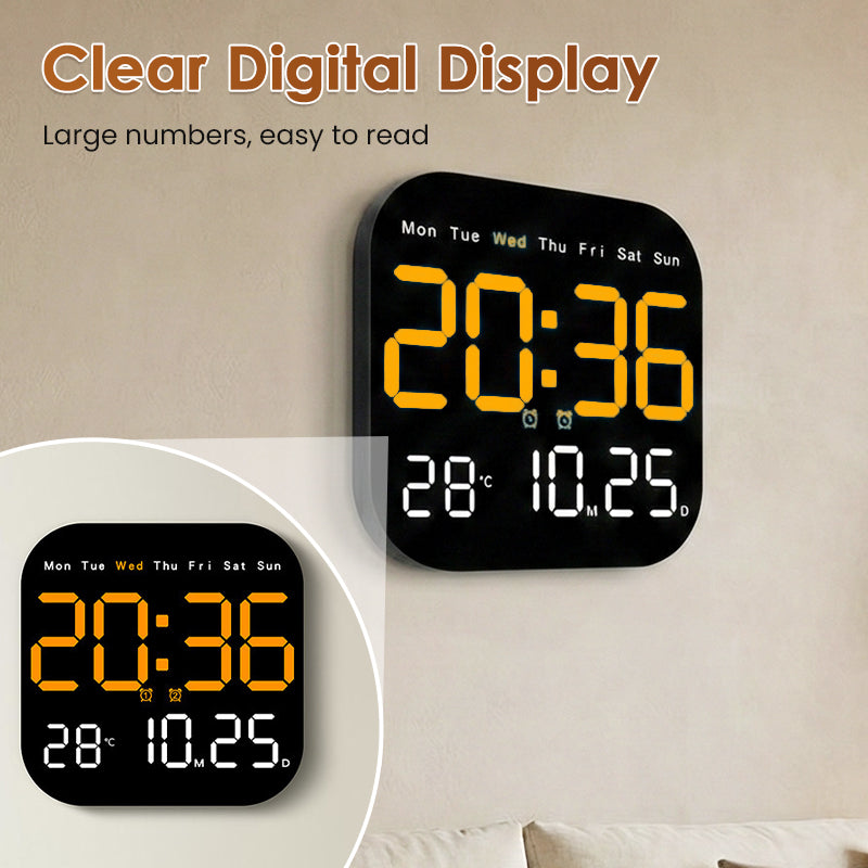 ⏰ 50% RABATT! 💎 Multifunktionaler Digitalwecker – Zeit, Datum, Temperatur & Fernbedienung – Ideal für Zuhause & Büro 🌡️