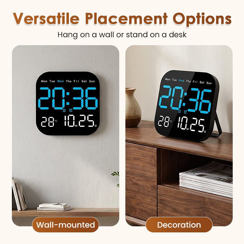 ⏰ 50% RABATT! 💎 Multifunktionaler Digitalwecker – Zeit, Datum, Temperatur & Fernbedienung – Ideal für Zuhause & Büro 🌡️