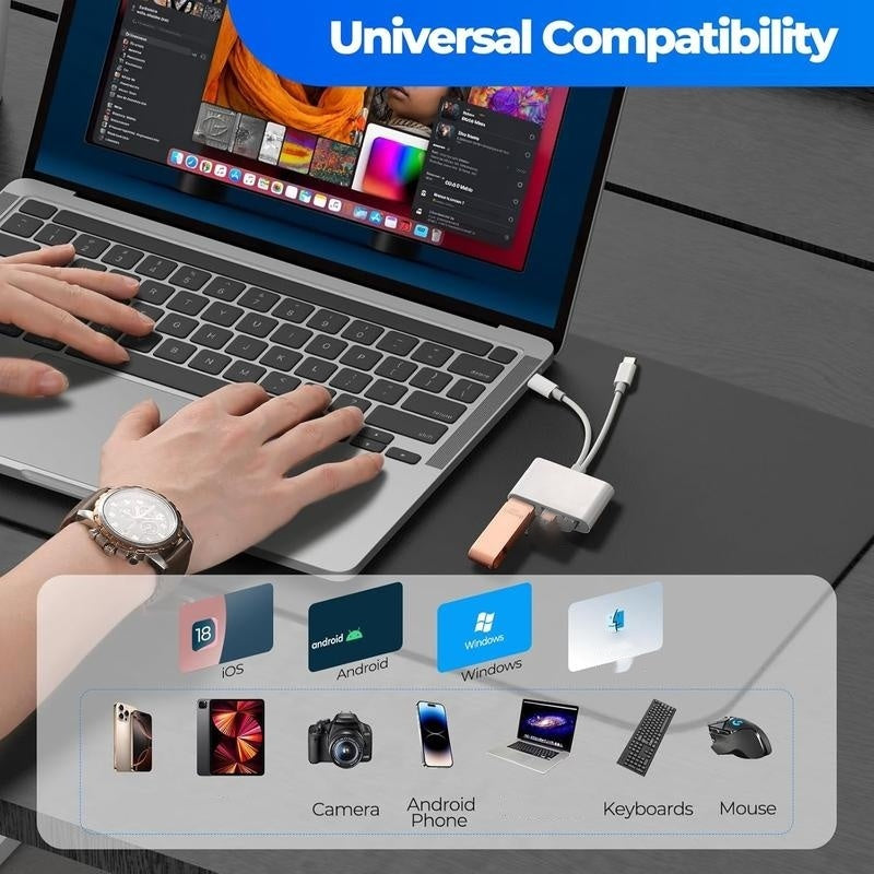 3-in-1-USB-C-Speicherkartenleser