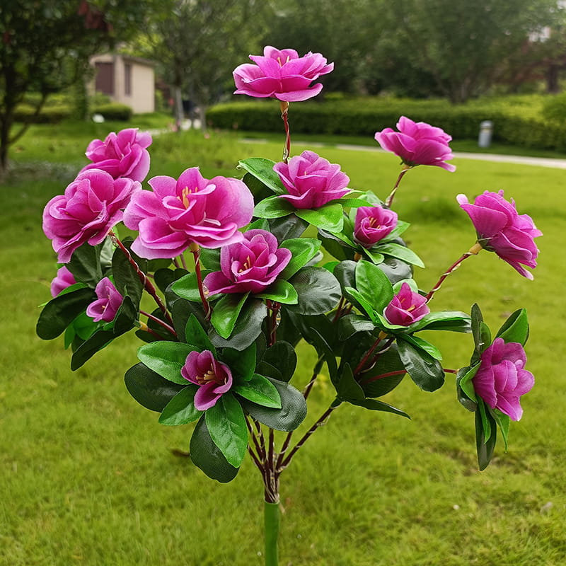 Solar-LED Blüten-Bodeneinstecker – Rhododendron Blumenleuchte für Garten & Terrasse🌺💡