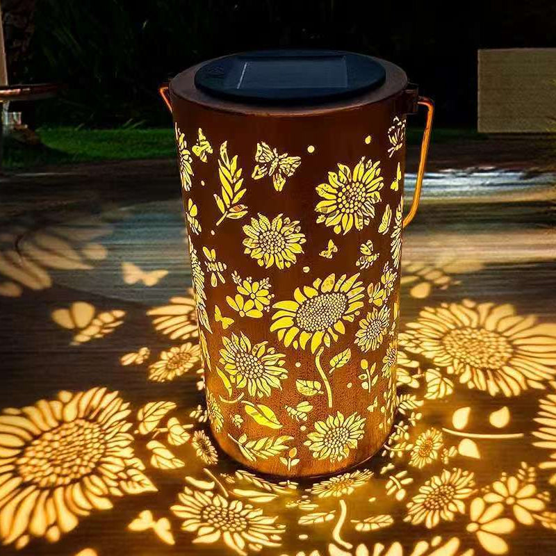 📢📢60 % Rabatt!! ⏰Hängende Solar-Schattenlaterne mit hohlem Design