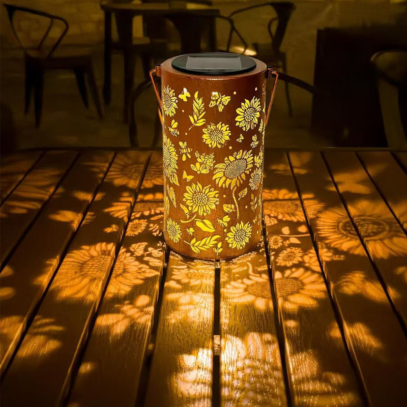 📢📢60 % Rabatt!! ⏰Hängende Solar-Schattenlaterne mit hohlem Design