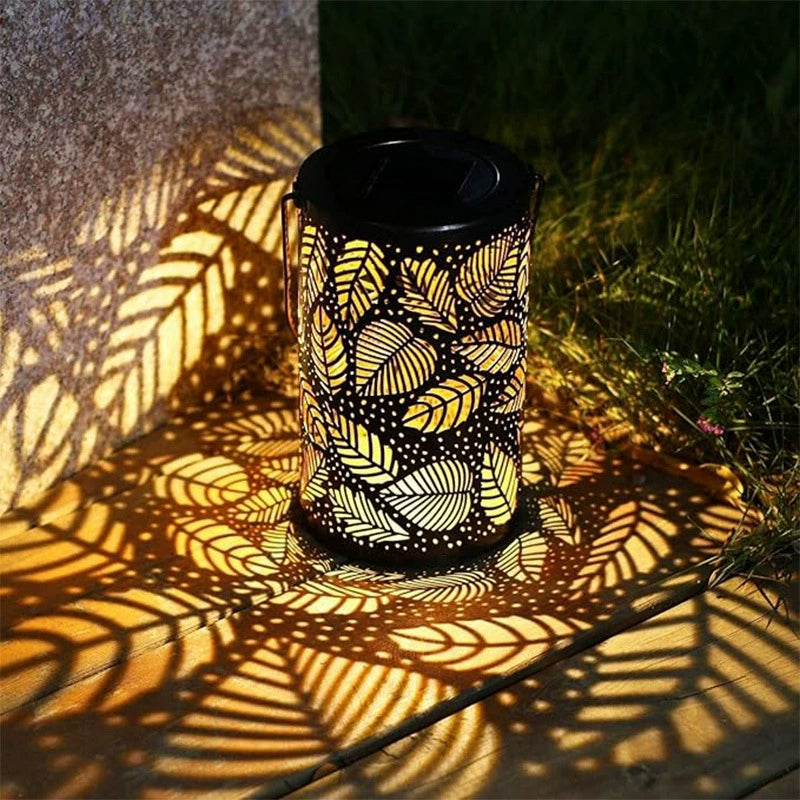 📢📢60 % Rabatt!! ⏰Hängende Solar-Schattenlaterne mit hohlem Design