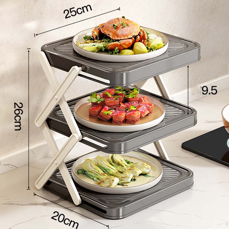 🍽️ 50% RABATT! 🗄️ Mehrschichtiges Aufbewahrungsgestell für Geschirr & Tabletts – Platzsparend, stabil & leicht zu reinigen – Ideal für Küche, Speisekammer & Restaurant 🏠