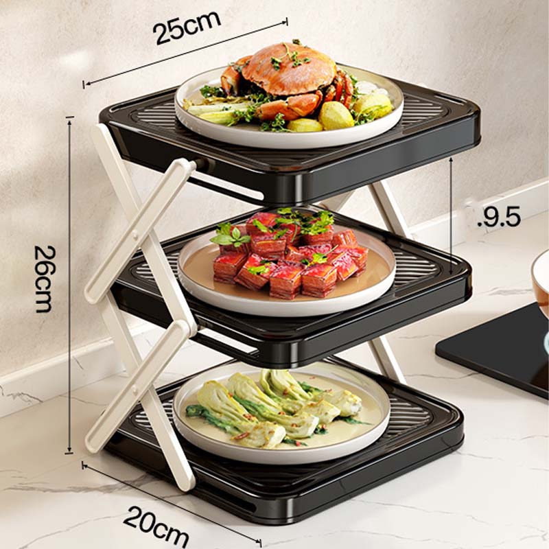 🍽️ 50% RABATT! 🗄️ Mehrschichtiges Aufbewahrungsgestell für Geschirr & Tabletts – Platzsparend, stabil & leicht zu reinigen – Ideal für Küche, Speisekammer & Restaurant 🏠