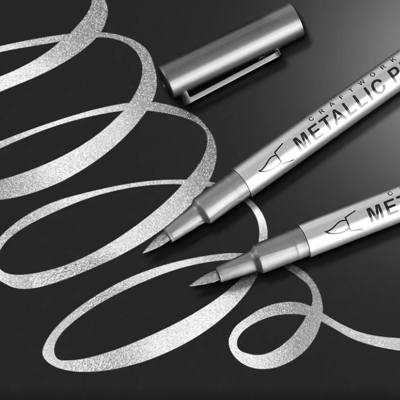 Wasserfeste, schnell trocknende Metallic-Marker