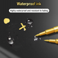 Wasserfeste, schnell trocknende Metallic-Marker