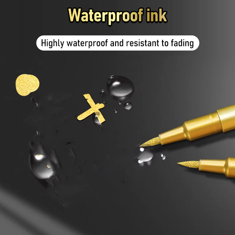 Wasserfeste, schnell trocknende Metallic-Marker
