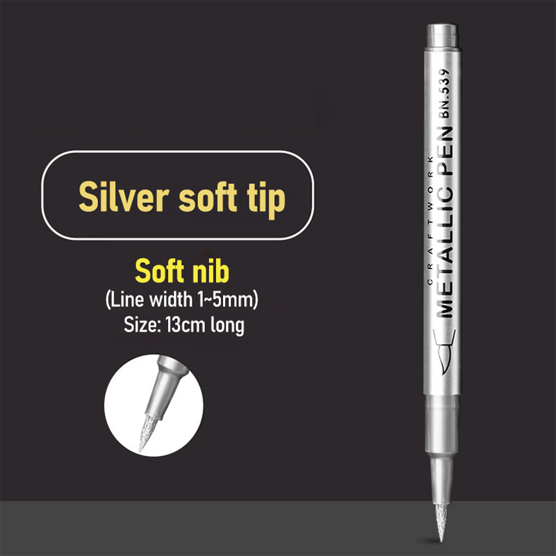 Wasserfeste, schnell trocknende Metallic-Marker