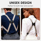 Unisex-Hosenträger mit Gummizug und 2 Clips