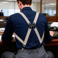 Unisex-Hosenträger mit Gummizug und 2 Clips