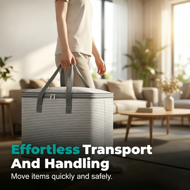 📦【Große faltbare Aufbewahrungstasche mit Tragegriff】 – Passt in der Handfläche, wenn sie nicht gebraucht wird, und fasst eine ganze Bettdecke, wenn sie gebraucht wird! 👜✨