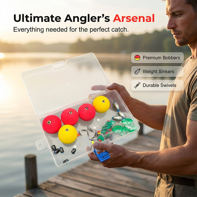 ⏳Zeitlich begrenztes Angebot⏳ 🎣  Komplett-Montage Set – Schwimmkörper Enthalten, Blei Im Lieferumfang & Sofort Einsatzbereit 🎯