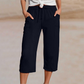 🌿🔥 50% RABATT ✨ Damen Baumwoll-Leinen Hose mit Falten 👖 luftig, bequem & elegant – perfekt für stilvolle Sommer-Looks ☀️