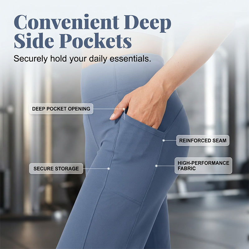 💥 HALBPREIS DEAL ✨ Figurformende Yoga-Hose – elegant, bequem & perfekt für Alltag, Sport & Freizeit 🧘‍♀️🔥