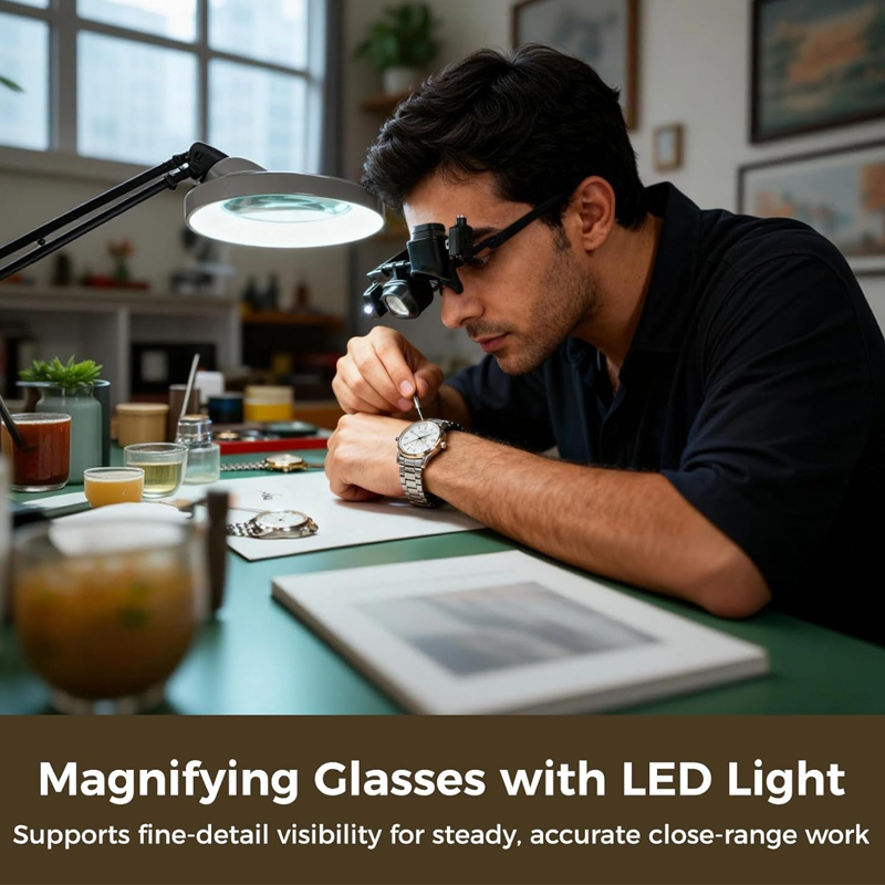 🔍 55% RABATT! ⏰ LED-Präzisionslupe für Elektronik und Handwerk – Verstellbarer Ständer & 10-20X Zoom – Perfekt für Löten, Uhrenreparatur oder Miniaturmalerei – handsfree & hell 🛠️