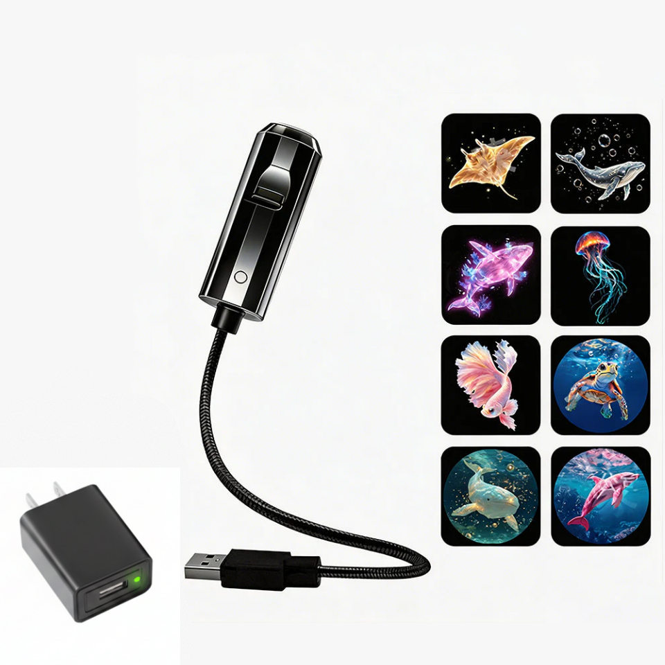 🌌 Plug-and-Play-USB-Projektor – Galaxie & Ozean in HD – Über 50.000 begeisterte Nutzer – Sofortige magische Atmosphäre ✨