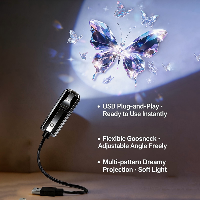 🌌 Plug-and-Play-USB-Projektor – Galaxie & Ozean in HD – Über 50.000 begeisterte Nutzer – Sofortige magische Atmosphäre ✨