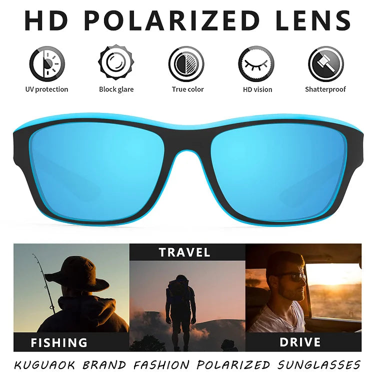 2026 Herren-Outdoor-Sportsonnenbrille mit entspiegelten, polarisierten Gläsern