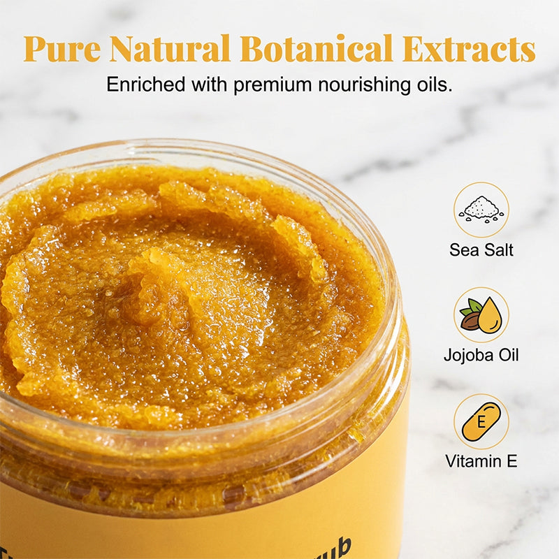 🥳 HEISSER SALE 2026 – 50% RABATT! 💞 70.000+ VERKAUFT ! Turmeric Exfoliating Body Scrub