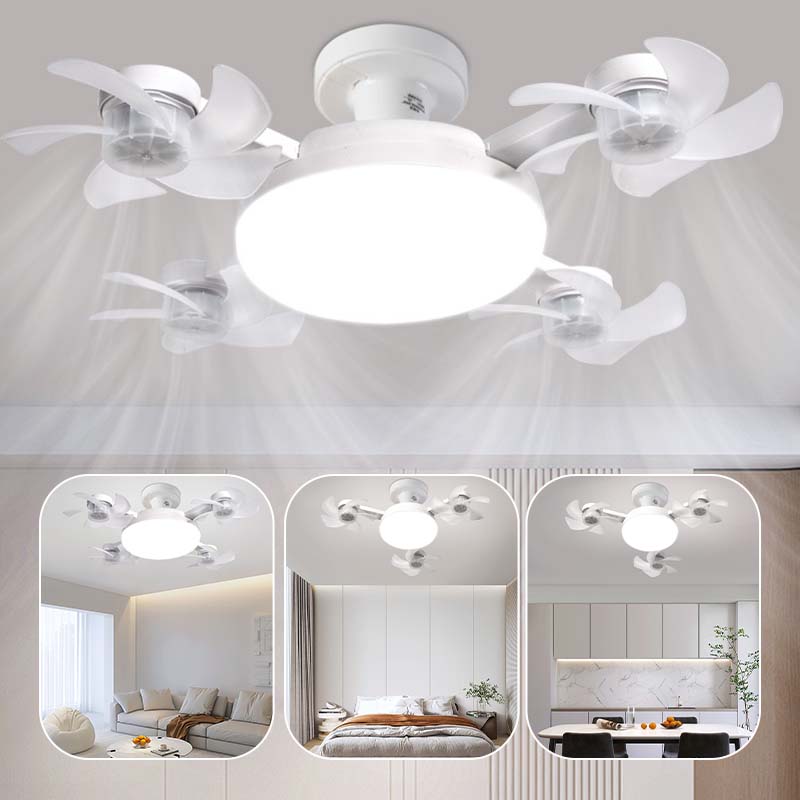🌀Neuer Deckenventilator mit Beleuchtung und E27-Fassung – Leiser 2-in-1-LED-Ventilator mit Fernbedienung, energieeffiziente Kombination aus Kühlung und Beleuchtung für das Schlafzimmer