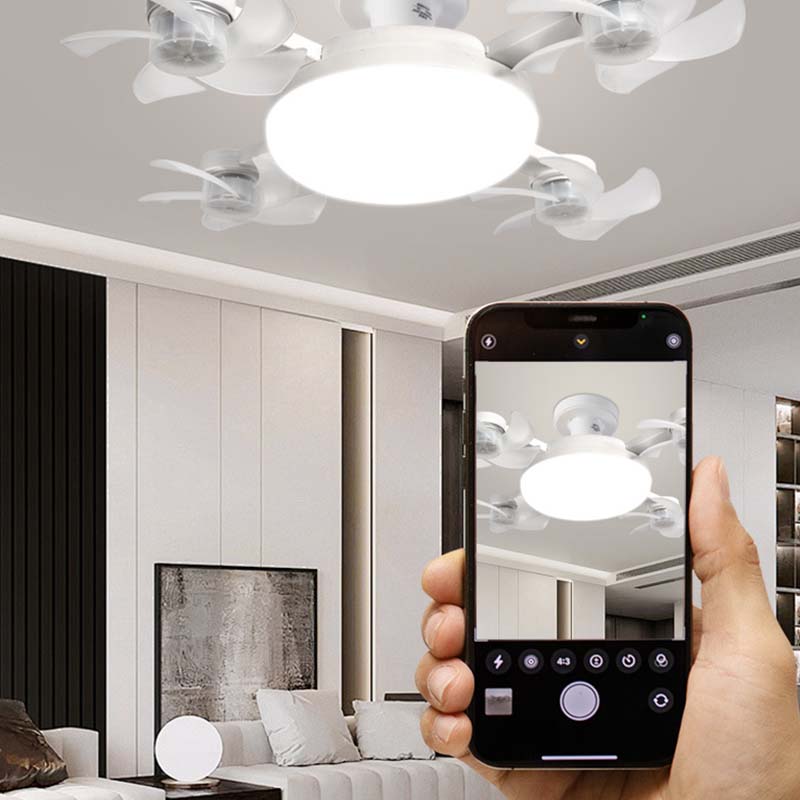 🌀Neuer Deckenventilator mit Beleuchtung und E27-Fassung – Leiser 2-in-1-LED-Ventilator mit Fernbedienung, energieeffiziente Kombination aus Kühlung und Beleuchtung für das Schlafzimmer