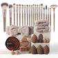 All-in-One-Set mit Make-up-Pinseln und -Schwämmchen