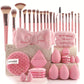 All-in-One-Set mit Make-up-Pinseln und -Schwämmchen