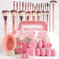 All-in-One-Set mit Make-up-Pinseln und -Schwämmchen