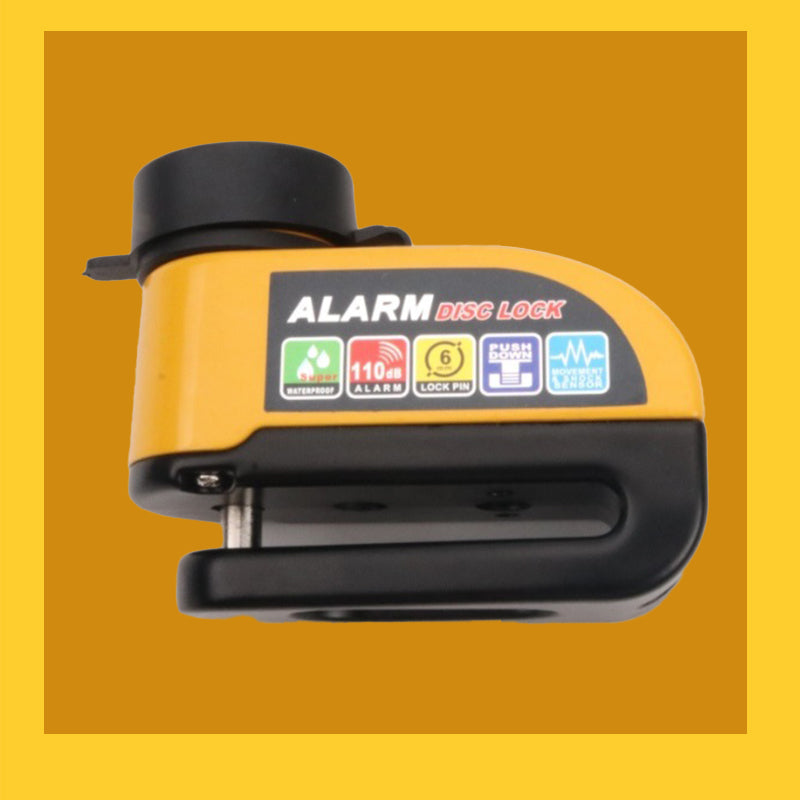 🔑 Einfach zu bedienendes Scheibenradschloss mit Alarm und „Push-to-Lock“-Funktion – wasserdicht und besonders robust