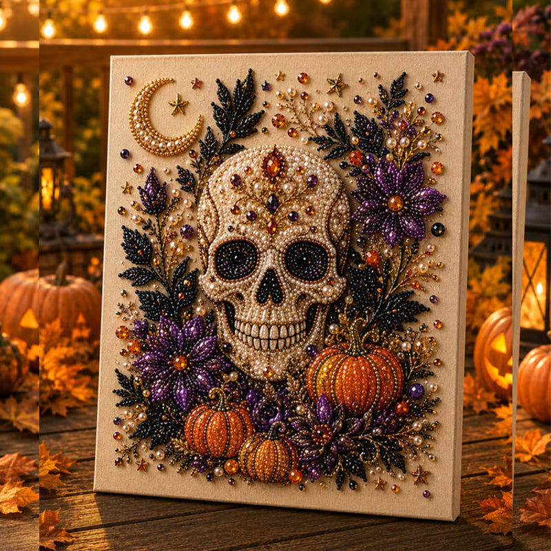 🔥🎁Letzter Tag: 50 % Rabatt – 👻✨Halloween Geisterperlen-Bastelset