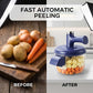 🍐⚡2‑in‑1 Elektrischer Obstschäler und Mixer🥕｜Automatischer Küchenhelfer für Obst und Gemüse