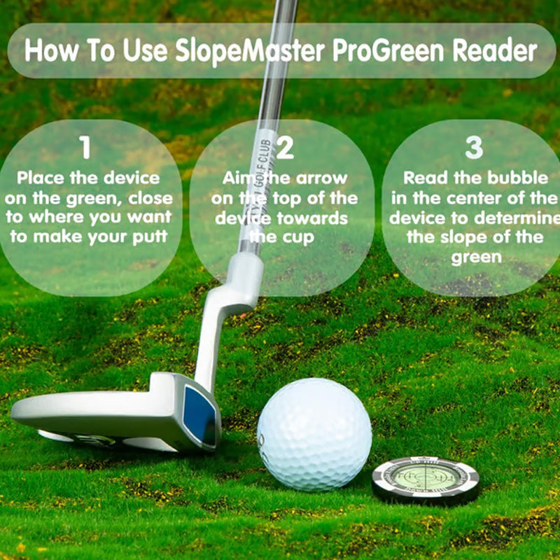 Precision Golf – Grün-Neigungsmesser und Ballmarker
